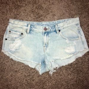 Urban Outfitters Light Wash Denim Shorts